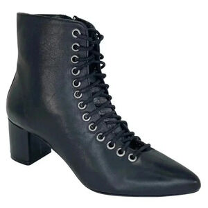 Archive Jane Black Leather Womens Booties Size 6.5N